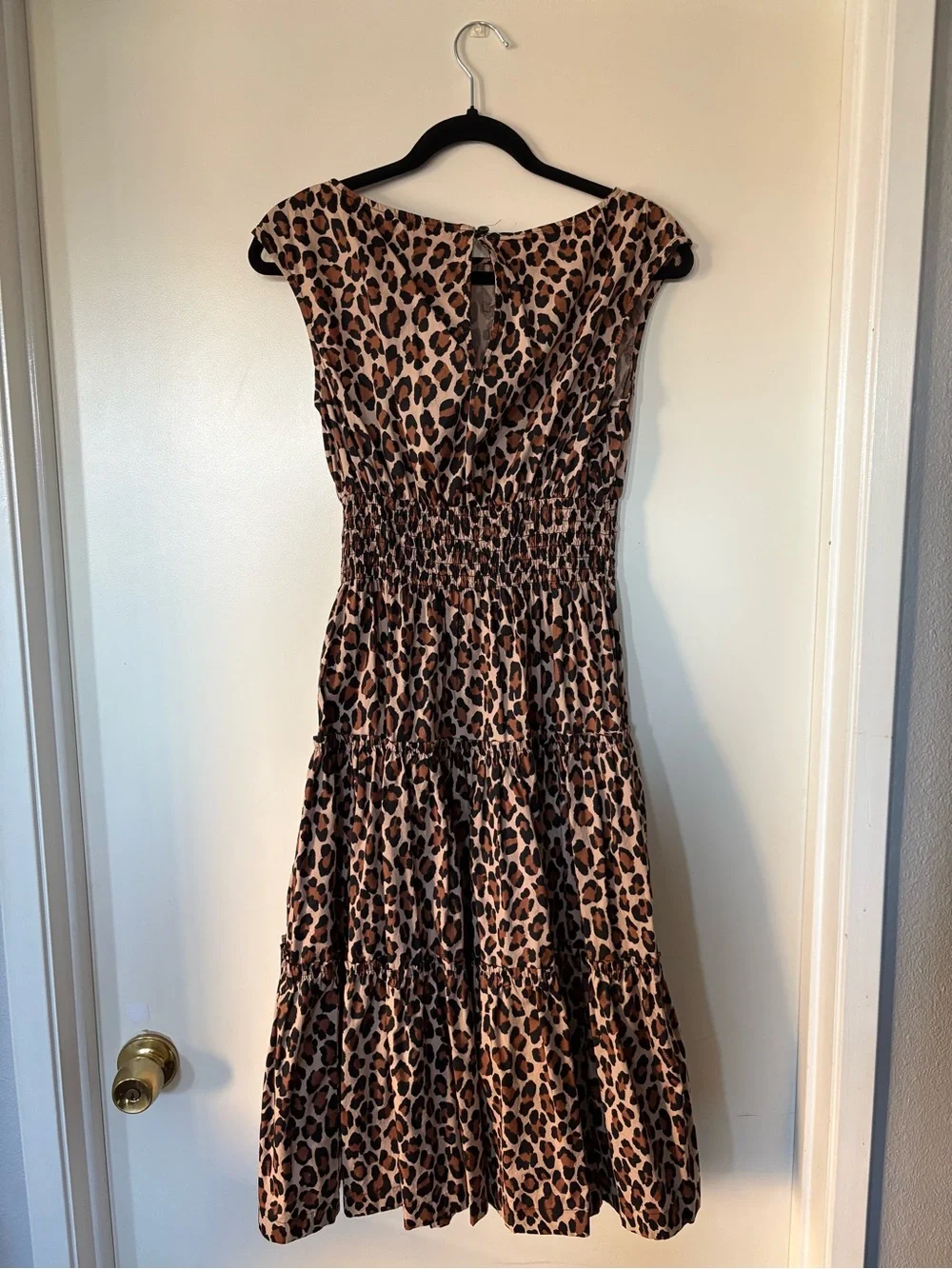 kate spade Leopard Print Midi Dress - Brown & Black